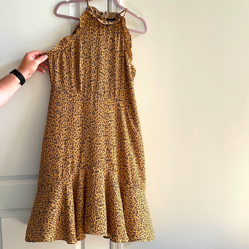 Ruffled Who What Wear Leopard Print Dress